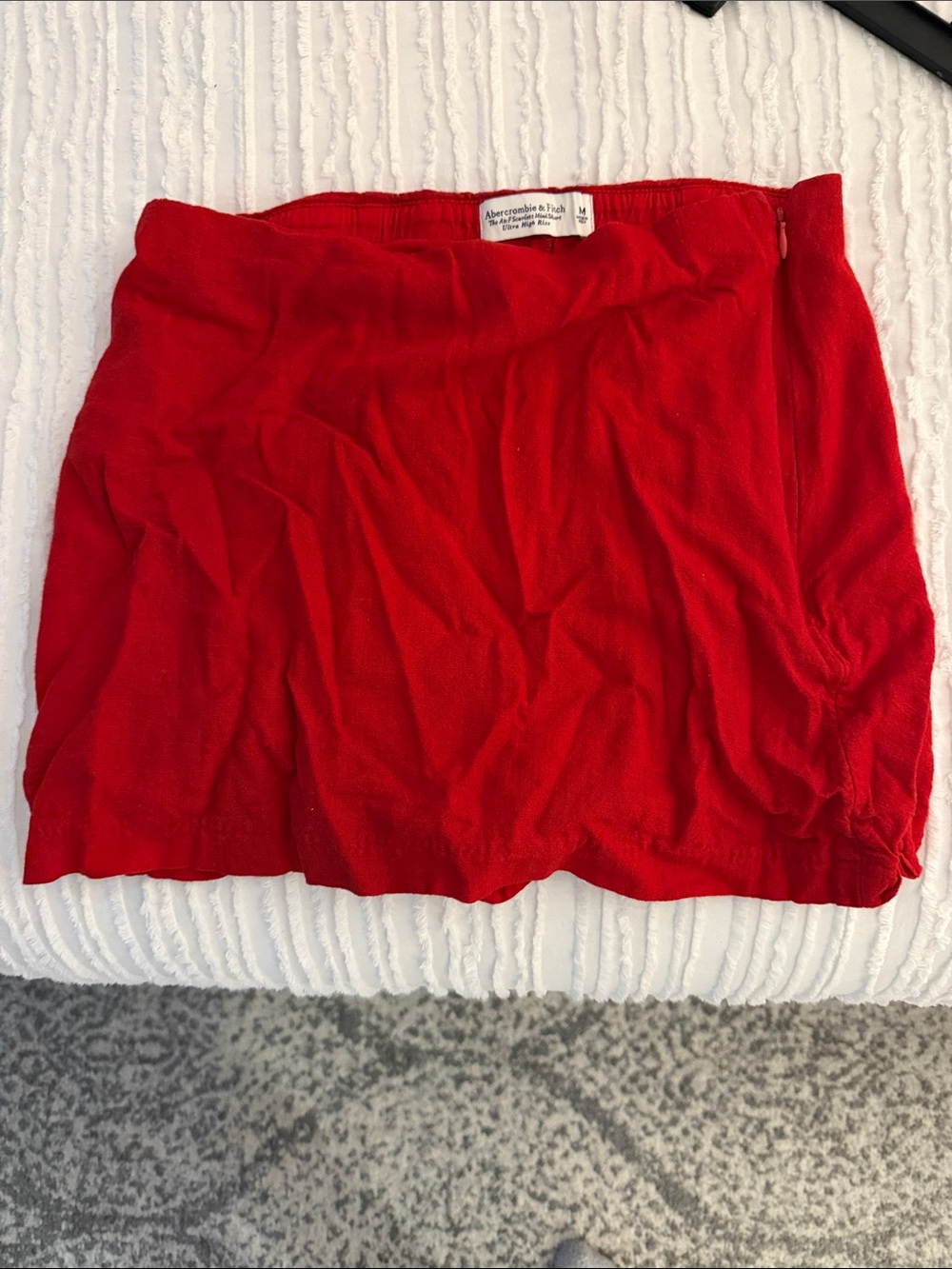 Abercrombie & Fitch Vibrant Red Tube Mini Skort